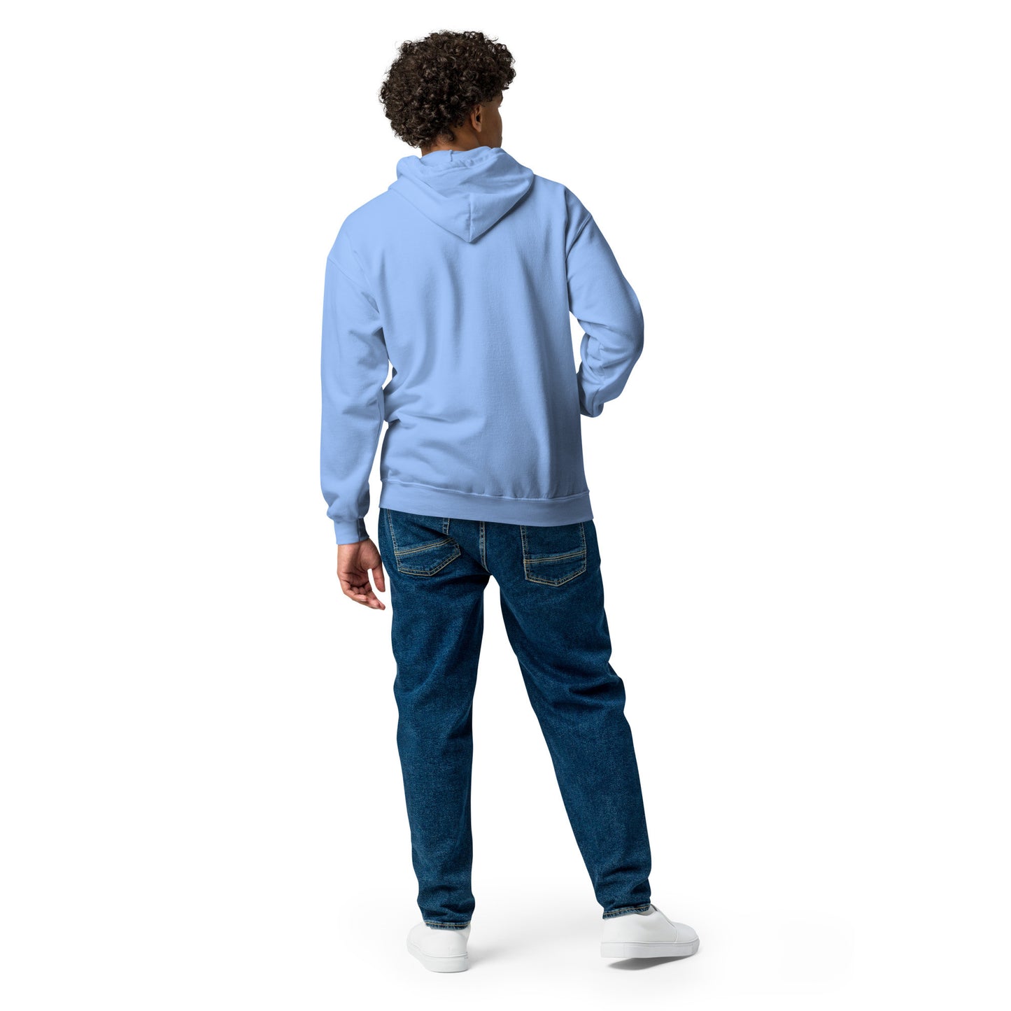 Men's Hoodie - heavy blend zip hoodie-16