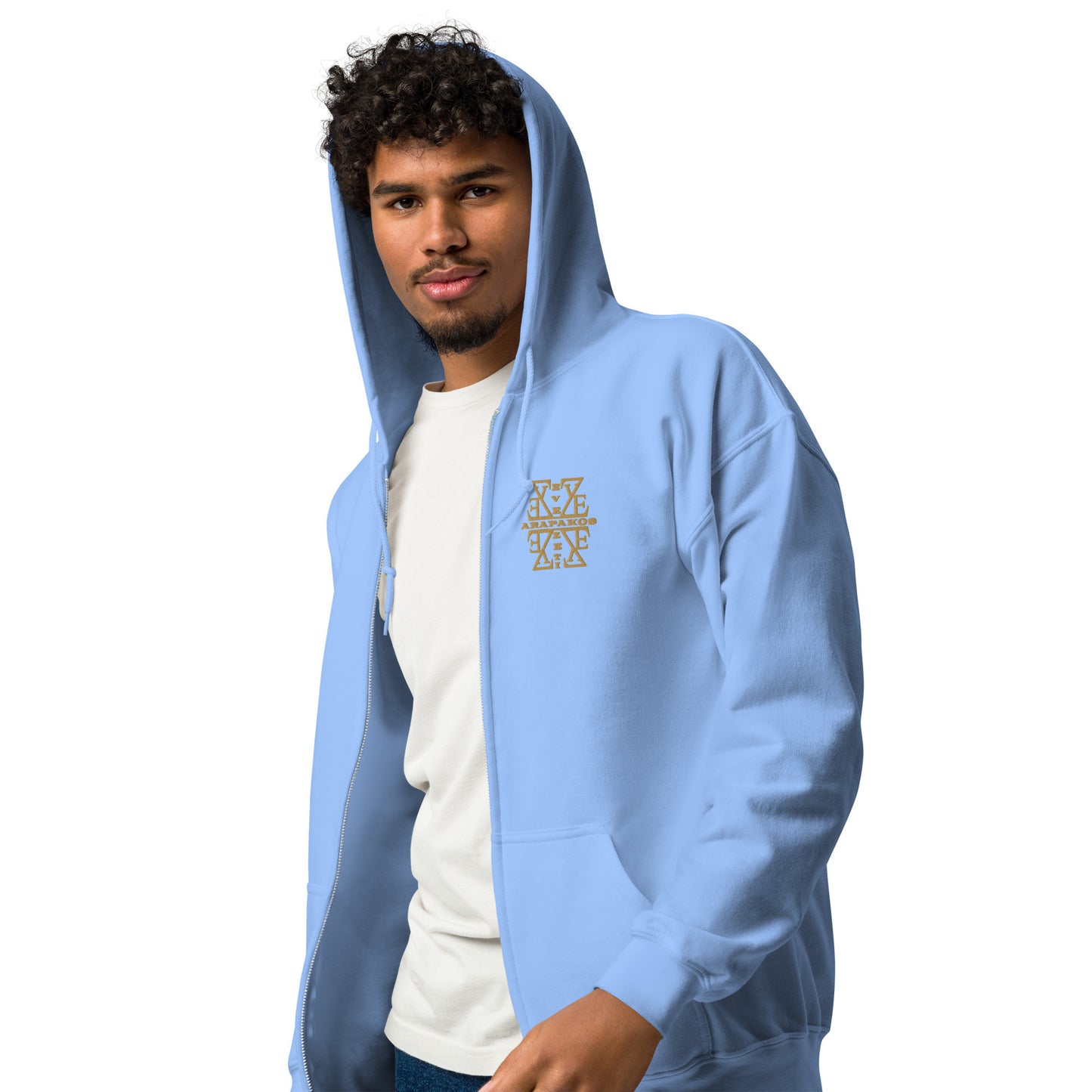 Men's Hoodie - heavy blend zip hoodie-17