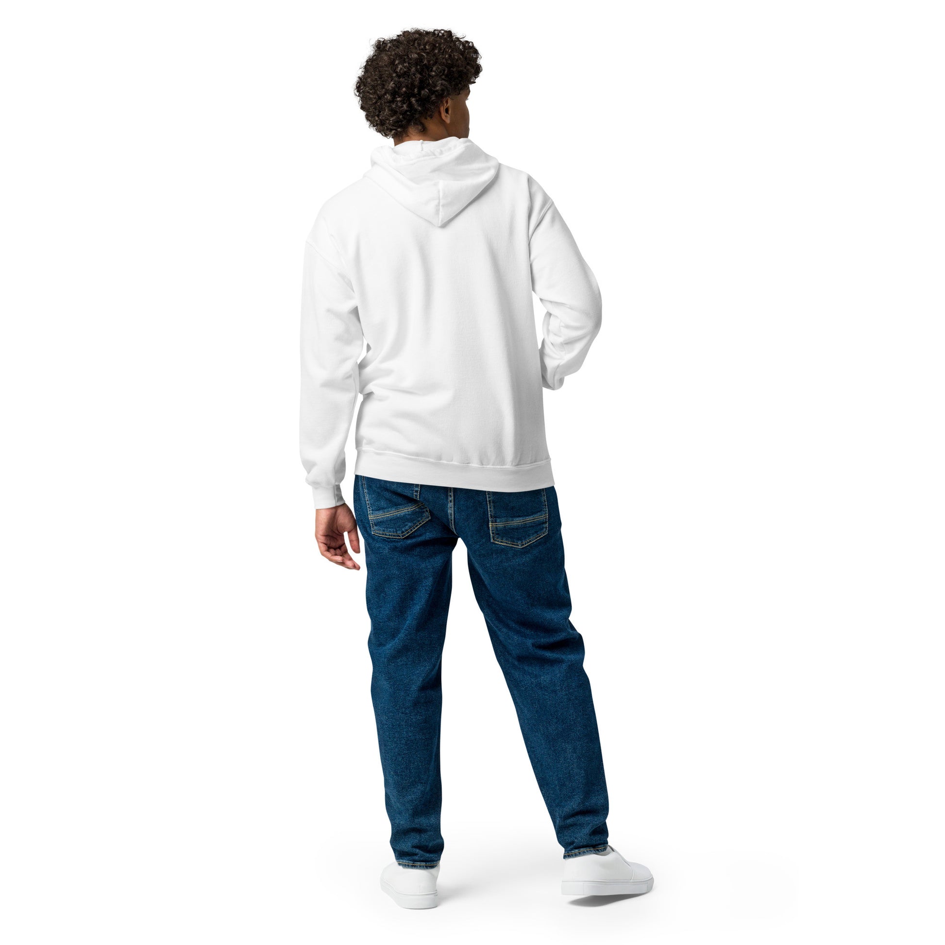 Men's Hoodie - heavy blend zip hoodie-22
