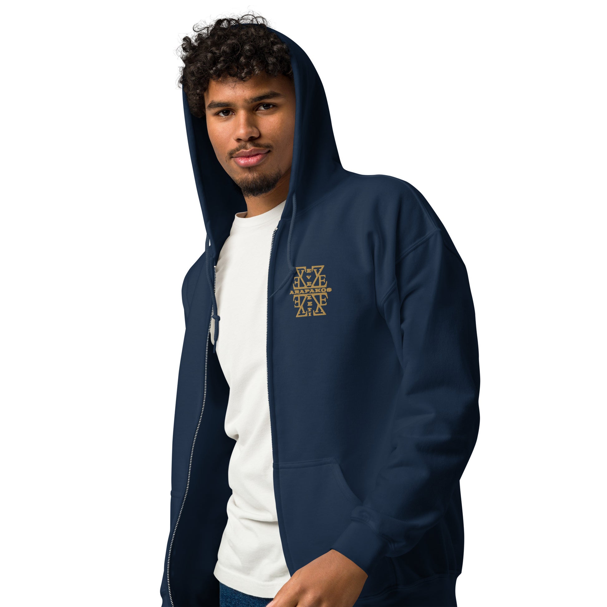Men's Hoodie - heavy blend zip hoodie-8